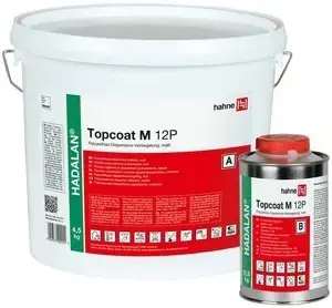 Hahne Hadalan Topcoat M 12P герметик полиуретановый дисперсионный (5 кг (1 ведро * 4.5 кг + 1 бутылка * 500 г)