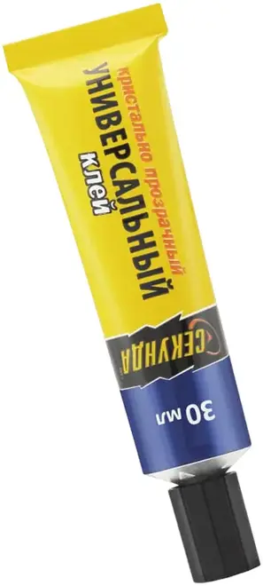 Секунда Универсальный клей кристально-прозрачный (30 мл) бесцветный