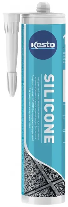 Kesto Silicone герметик силиконовый (310 мл) белый