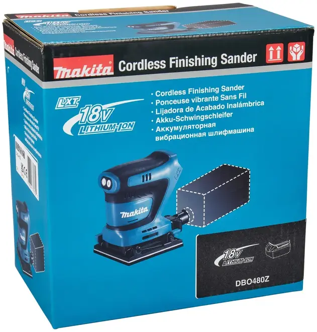 Макита LXT DBO480Z шлифмашина вибрационная аккумуляторная (210 Вт)