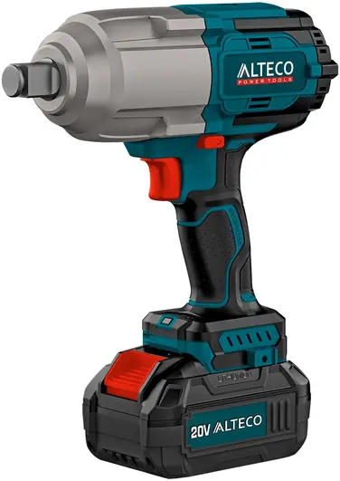 Alteco CIW 20-1000 LI BL гайковерт ударный бесщеточный аккумуляторный (20 В 0-1000/0-1200/0-1800 об/мин 0-1250/0-1500/0-2250 уд/мин 1000 Нм 1 * 5 Ач)