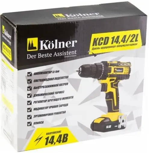 Kolner KCD 14.4/2L дрель-шуруповерт аккумуляторная