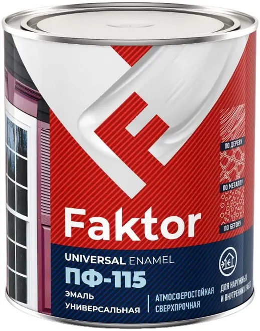 Фактор ПФ-115 эмаль универсальная (800 г) зеленая
