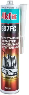 Akfix 637FC Fast Curing герметик полиуретановый универсальный (310 мл) белый