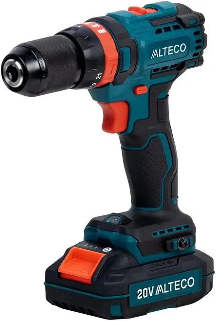 Alteco CID 1813 Li BL дрель-шуруповерт аккумуляторная ударная бесщеточная (20 В 1 * 2.0 Ач) №42778