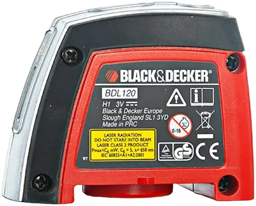 Black+Decker BDL120 уровень лазерный (635 нм)