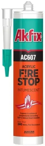 Akfix AC607 герметик акриловый огнеупорный (310 мл)