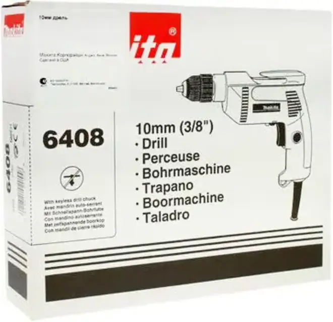 Макита 6408 дрель безударная №6408 (530 Вт)