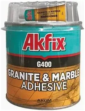 Akfix G400 клей для гранита и мрамора 2-комп (1 кг (990 г + 10 г)