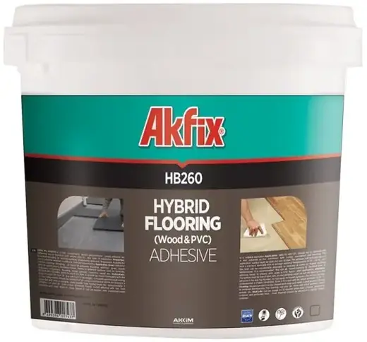 Akfix HB260 клей для гибридных полов (15 кг)