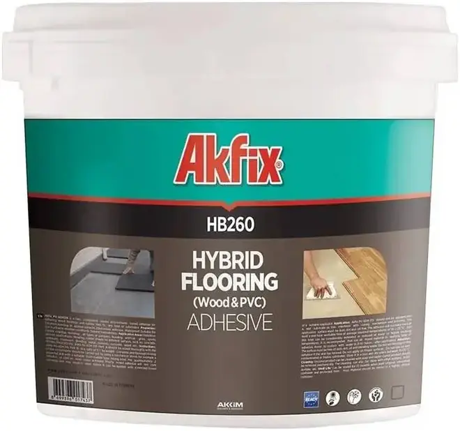 Akfix HB260 клей для гибридных полов (8 кг)