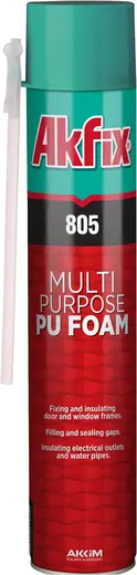Akfix 805 Multi Purpose PU Foam монтажная пена из пенополиуретана (850 г)