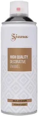 Siana High Quality Decorative Enamel эмаль аэрозольная (520 мл) графитовая