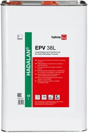 Hahne Hadalan EPV 38L смесь растворителей (разбавитель для продуктов 10 л)