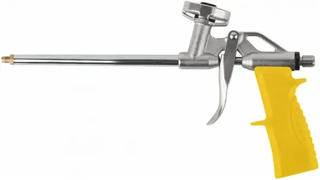 Fit пистолет для монтажной пены с алюминиевым корпусом желтый