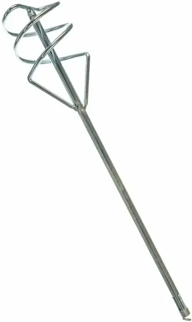 Fit Профи миксер для строительных смесей (400 мм d80 мм) SDS-plus инструментальная сталь, цинковое покрытие