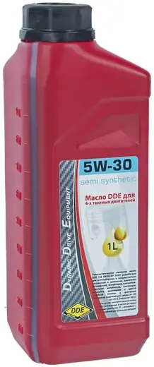 DDE SAE 5W-30 масло полусинтетикое для четырехтактных двигателей (1 л)