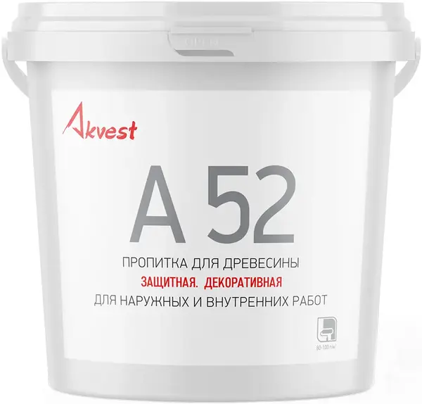 Аквест A 52 пропитка для древесины защитная декоративная (1 кг) калужница