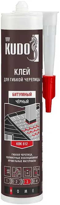 Kudo Home клей битумный для гибкой черепицы (280 мл)