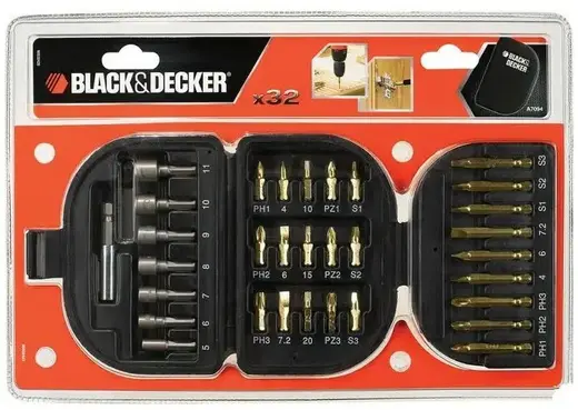 Black+Decker A 7094 набор инструментов (32 инструмента)