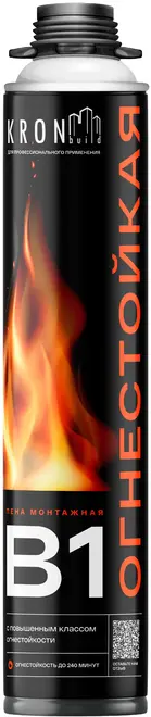 Kronbuild B1 монтажная пена огнестойкая (850 мл)