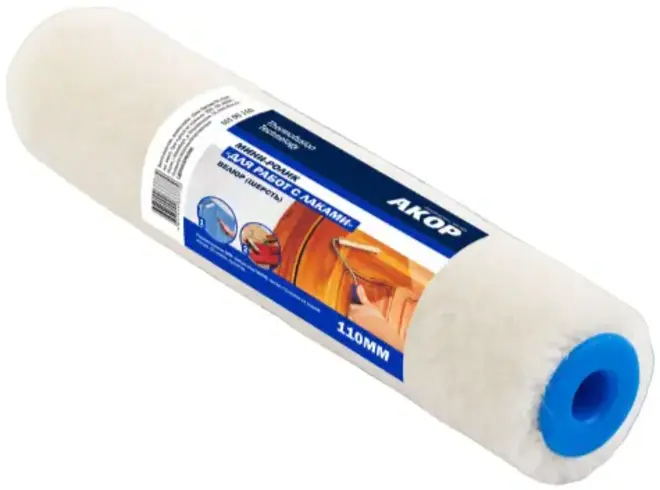 Акор мини-ролик для работ с лаками (110 мм)