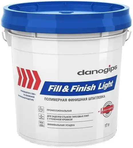Danogips Fill & Finish Light шпатлевка полимерная универсальная (17 л)
