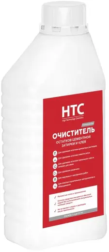 HTC очиститель остатков цементной затирки и клея (1 л)