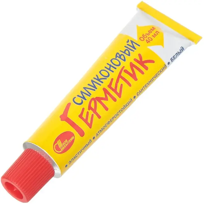Новбытхим герметик силиконовый (40 мл) белый