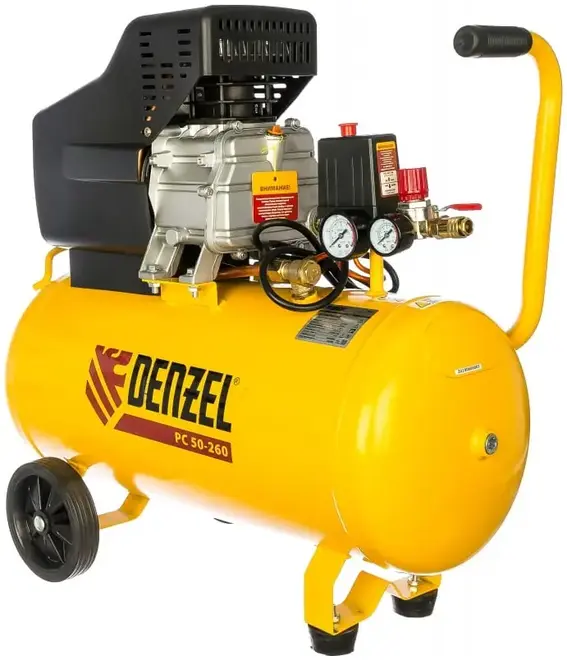 Denzel PC 50-260 компрессор воздушный масляный (1800 Вт бар10 бар) №58073