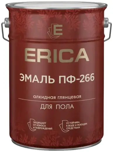 Erica ПФ-266 эмаль алкидная для пола (10 кг) золотисто-коричневая
