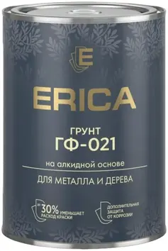 Erica ГФ-021 грунт на алкидной основе для металла и дерева (800 г) белый