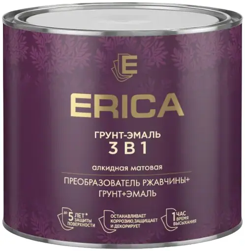 Erica грунт-эмаль 3 в 1 алкидная (1.8 кг) голубая