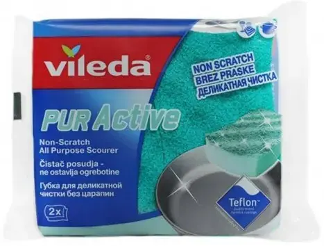 Vileda Pur Active губка для мытья посуды (2 губки)