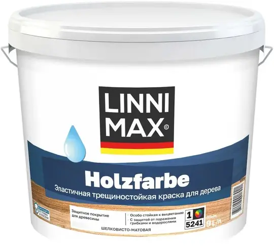 Caparol Linnimax Holzfarbe краска водно-дисперсионная для внутренних и наружных работ (9 л) белая