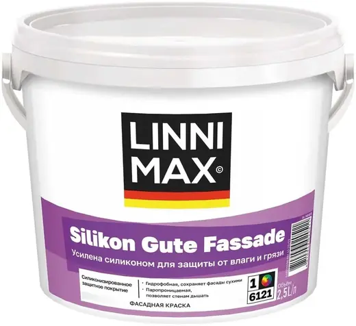 Linnimax Silikon Gute Fassade краска силиконовая для наружных работ (2.5 л)