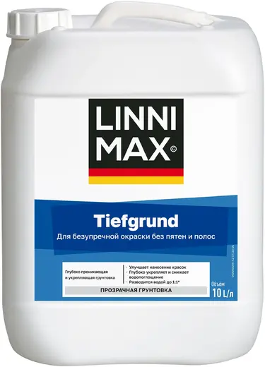 Linnimax Tiefgrund грунтовка глубокого проникновения водно-дисперсионная (10 л)