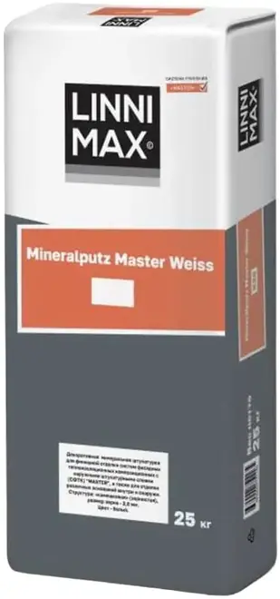 Caparol Linnimax Mineralputz Master Weiss штукатурка декоративная (25 кг) К15