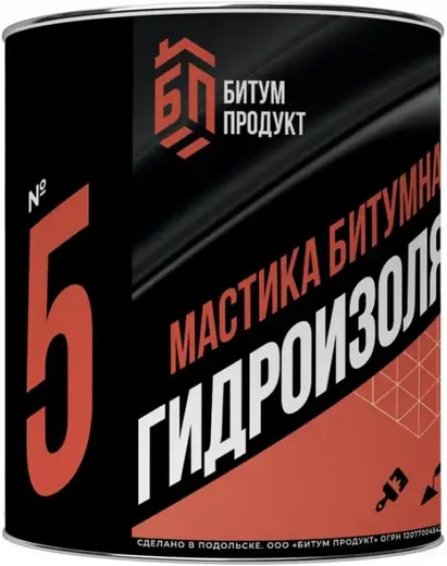 Битум Продукт №5 мастика битумная гидроизоляционная (2 кг)
