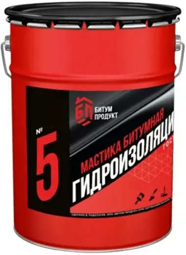 Битум Продукт №5 мастика битумная гидроизоляционная (20 кг)