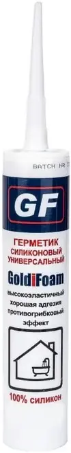 Goldifoam герметик силиконовый универсальный (260 мл) антрацит