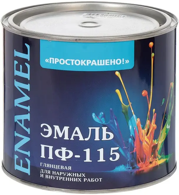 Простокрашено ПФ-115 эмаль для наружных и внутренних работ (1.8 кг) бежевая