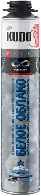 пена монтажная "kudo proff pure cloud" профи 1000 мл зимняя (1/12)