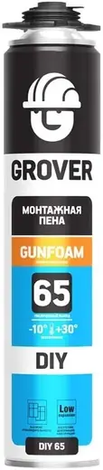 монтажная пена "grover diy65 проф всесезон" 0,75 л (rur)