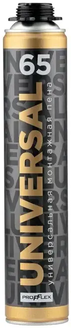 (под заказ) profflex пена пистолетная монтажная universal 65л (всесезонная), 12*850 мл, шт