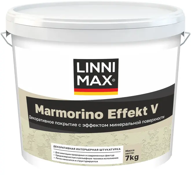 Linnimax Marmorino Effect V штукатурка декоративная интерьерная (14 кг)