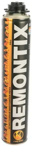 Remontix 45 Pro Fire Stop пена монтажная огнеупорная (750 мл)