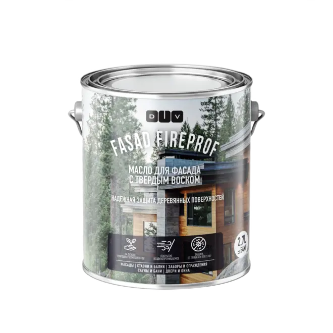 DIV Fasad Fireprof масло для фасада с твердым воском