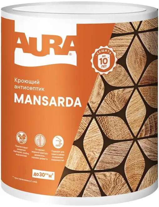 Aura Luxpro Villa краска для деревянных фасадов акрилатная (900 мл)