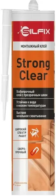 Sila Silfix Strong Clear монтажный универсальный клей (290 мл)
